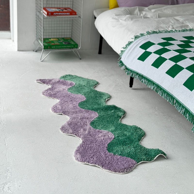 rug-03060 rippling バイカラーラグ 45cm×120cm | ART OF