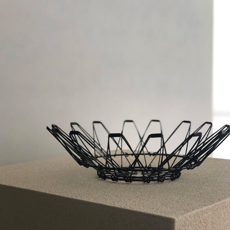 basket-03057 ステンレス製 折りたたみ 変形 カゴ バスケット | ART OF