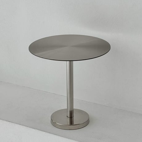 table-03183　ステンレス ラウンド ミニテーブル 直径30cm 高さ30cm
