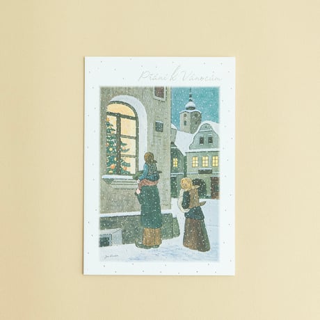 ヨゼフ・ラダ（Josef Lada）絵　クリスマスカード（大判・封筒付き）