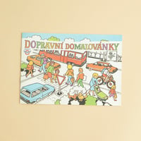 チェコのぬり絵　デッドストック『DOPRAVNI DOMALOVANKY』
