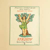 ヴィンテージ楽譜『STROMY』 マリエ・フィスヘロヴァー・クヴィェホヴァー（Marie Fischerova-Kvechova） 絵