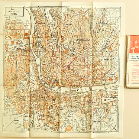 プラハの地図　1926年