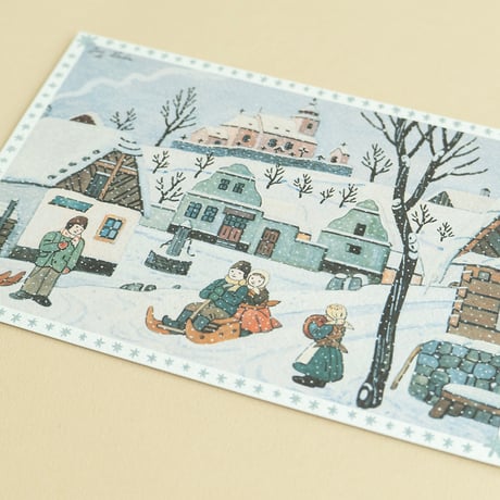 ヨゼフ・ラダ（Josef Lada）絵　クリスマスカード（大判・封筒付き）