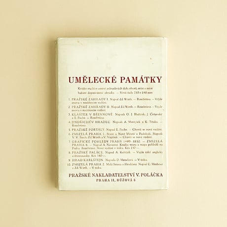 『Prazske palace』　プラハの建物の本　1946年