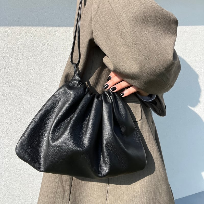 ADULT】pouched leather bag /medium | irury