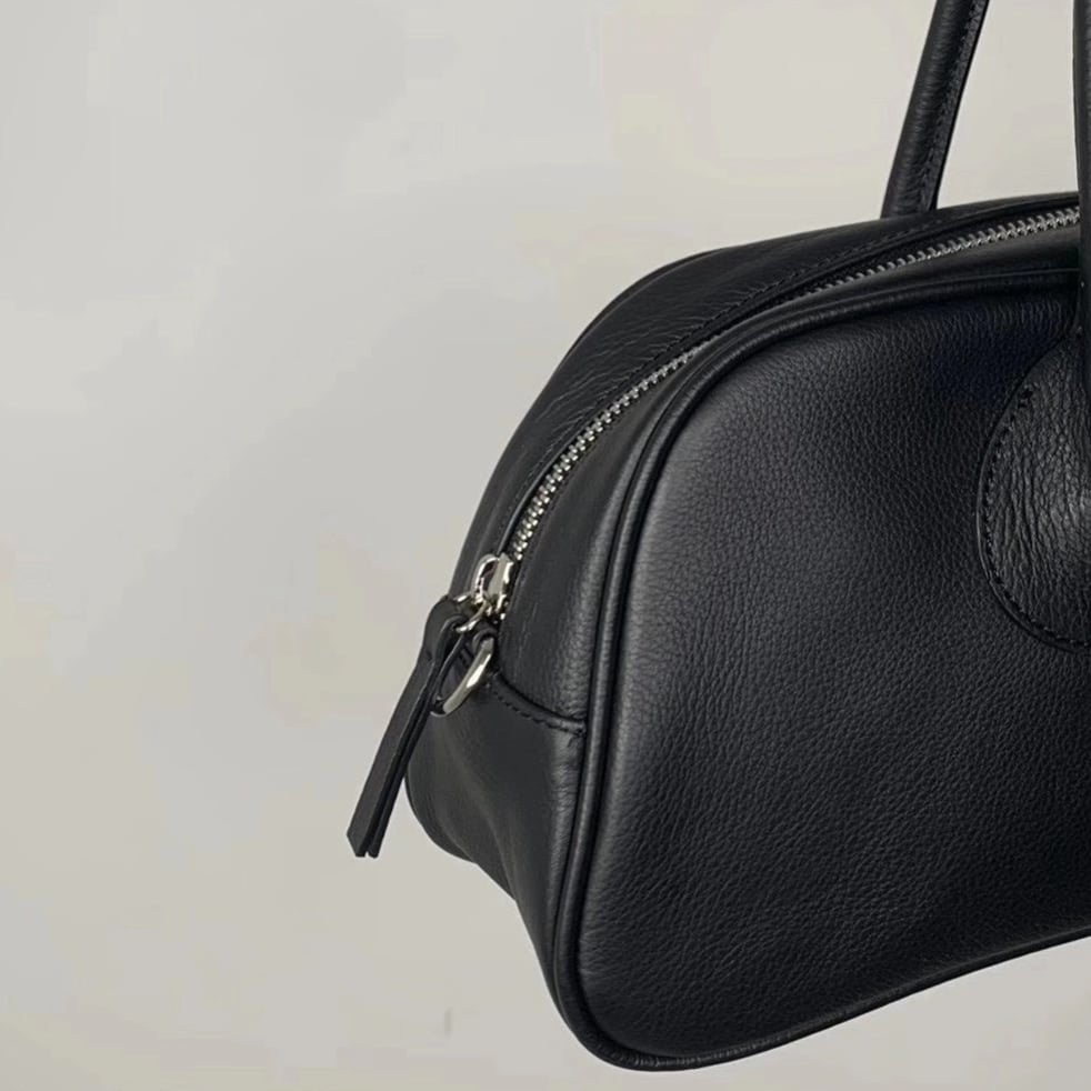 バッグ irury BOWLING BAG brown バッグ irury BOWLING BAG brown Genuine Leather Bowling Bag