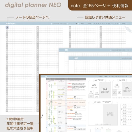2026年版：デジタルプランナーNEO[4種類]