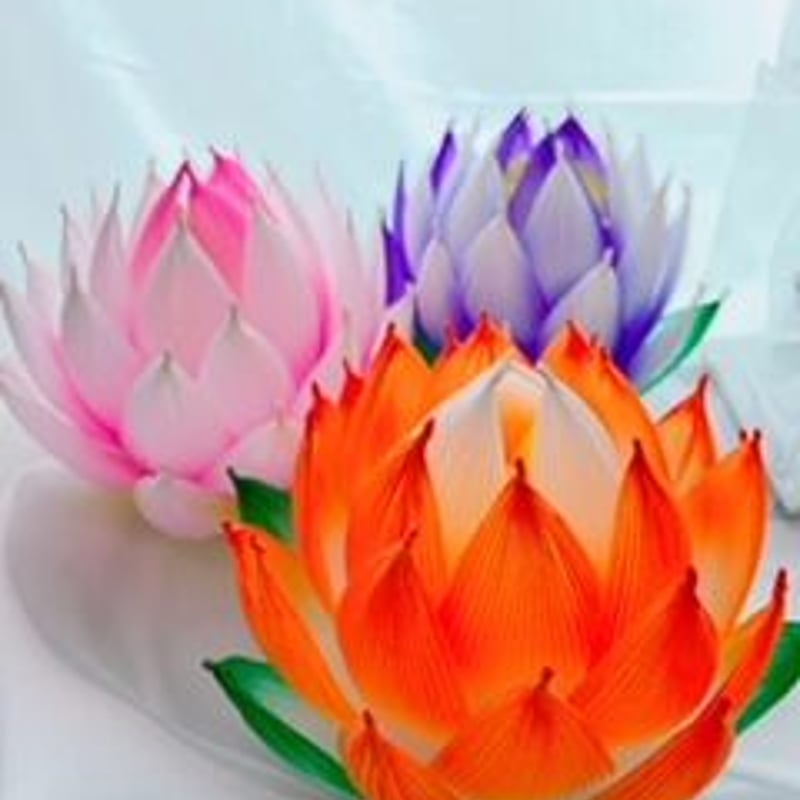 蓮の花ランタン2個(ワークショップ)オンライン | Cherie.Fore 蓮の花ランタン2個(ワークショップ)オンライン | Cherie.Fore