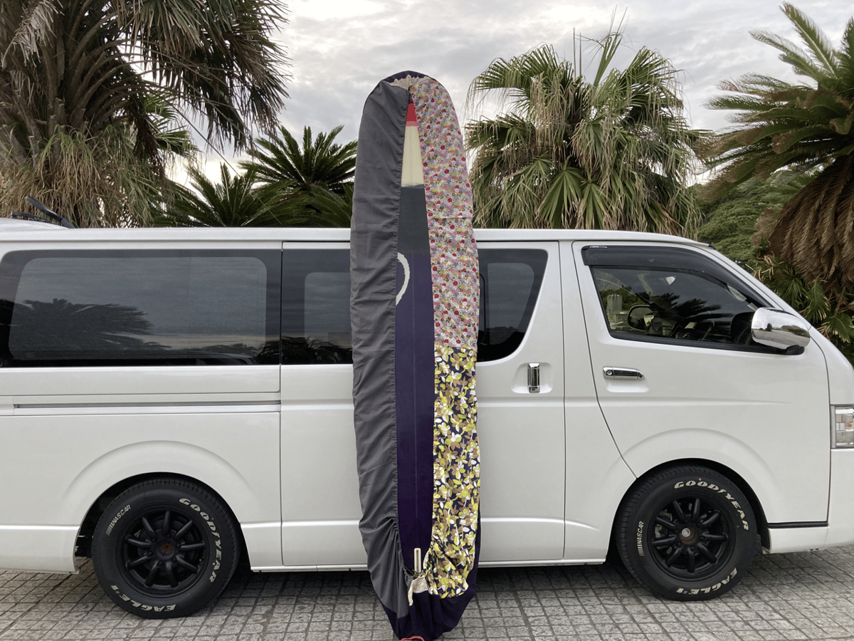 ロングボード デッキカバー ノーズパット付き ハンドメイド製品 9.0-9.6位 fit=scale-down,w=1200