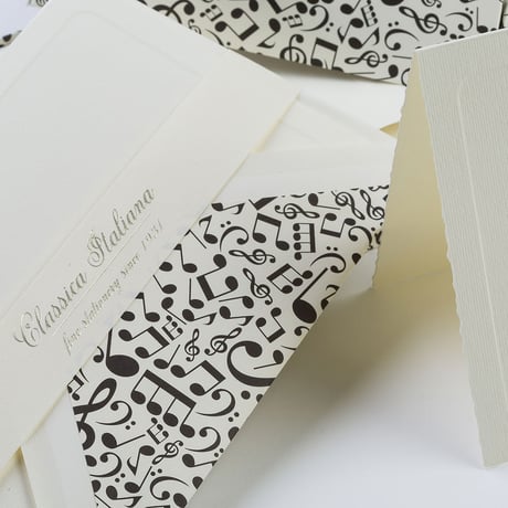 BSC515 ダブルカードセット「ミュージカル ノート」