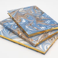 NBM10B ノート「ブルー/ゴールド マーブル」