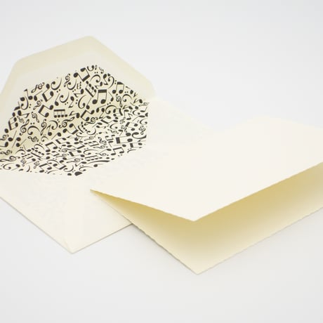 BSC515 ダブルカードセット「ミュージカル ノート」