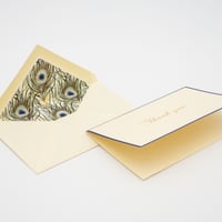 BSC091T サンキューカードセット「ピーコック フェザー」