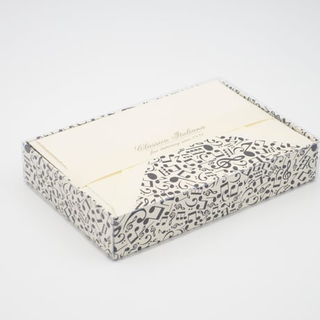 BSC515 ダブルカードセット「ミュージカル ノート」