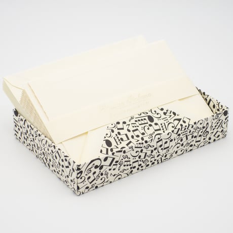 BSC515 ダブルカードセット「ミュージカル ノート」