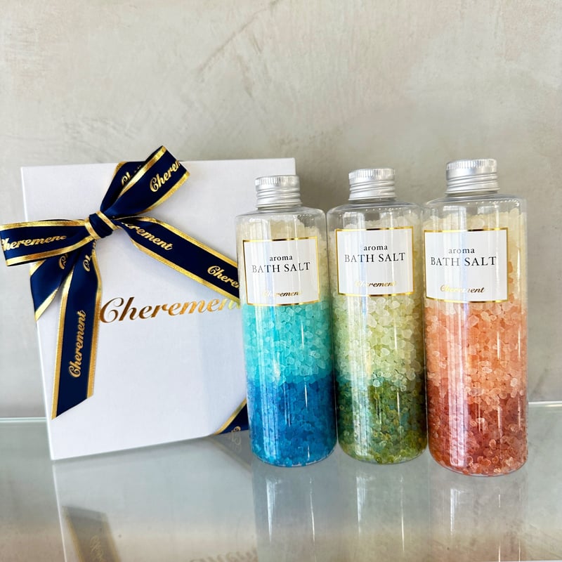 GIFT SET】aroma BATH SALT〈アロマバスソルト〉3種セット | Cher
