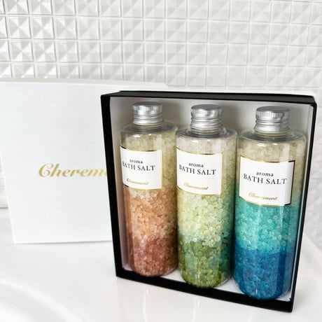 【お得なGIFT SET】aroma BATH SALT〈アロマバスソルト〉3種セット