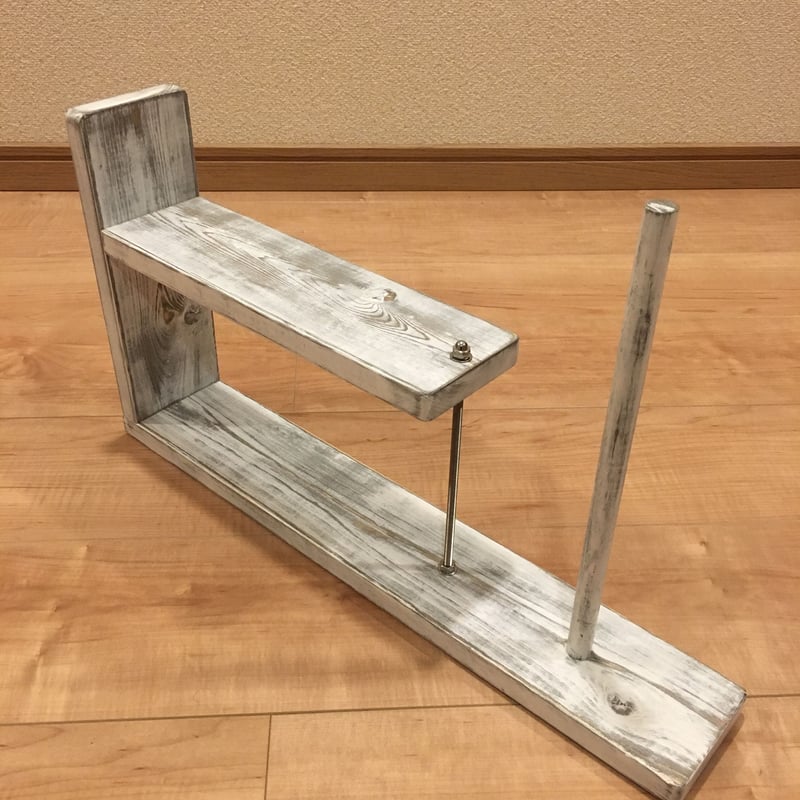 スパイスラック キッチンラック ペーパーホルダー シャビー 白