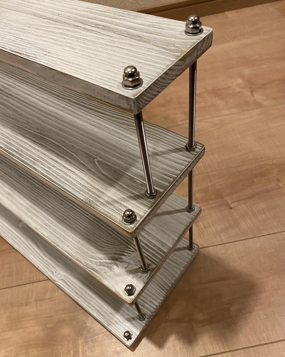 ディスプレイラック　コレクションラック　飾り棚　サイズオーダー シャビーシック ディスプレイラック コレクションラック シェルフ 飾り棚 サイズ