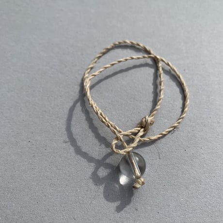 精麻　精麻ブレス　パワーストン　水晶
