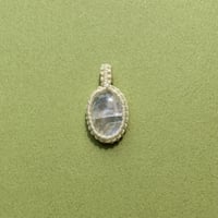 ラブラドライト/インド産　自然クラック入り　ネックレス付き