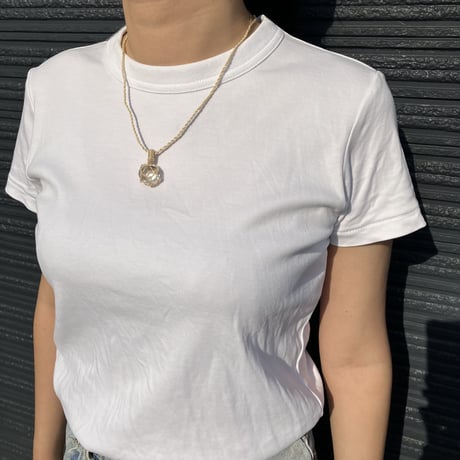 タンブル水晶　丸型　ネックレス付き　summer sale