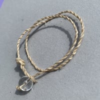精麻　精麻ブレス　パワーストン　水晶