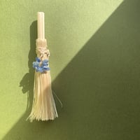 精麻　ほうき　カイヤナイト　浄化　クリアリング