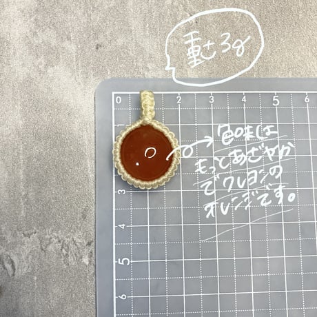 カーネリアン　ネックレスの紐付き