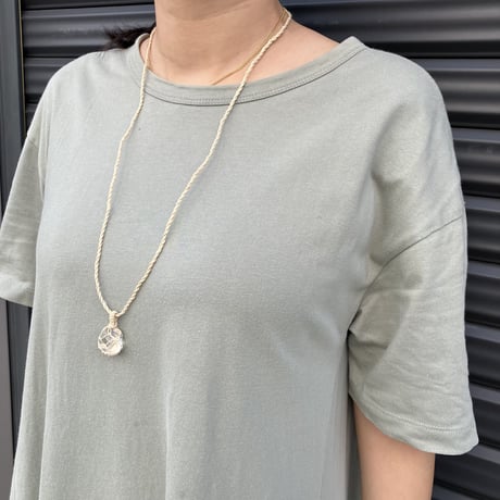 水晶　タンブル②  ネックレス付き