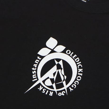 OLEDICKFOGGY x INSTANT x RISK / Logo Tee Black
