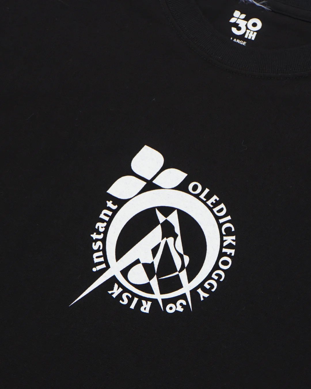 OLEDICKFOGGY x INSTANT x RISK / Logo Tee Black