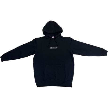 Marmalade butcher / "モテるInstrumental" embroidery patch Hoodie (Black)