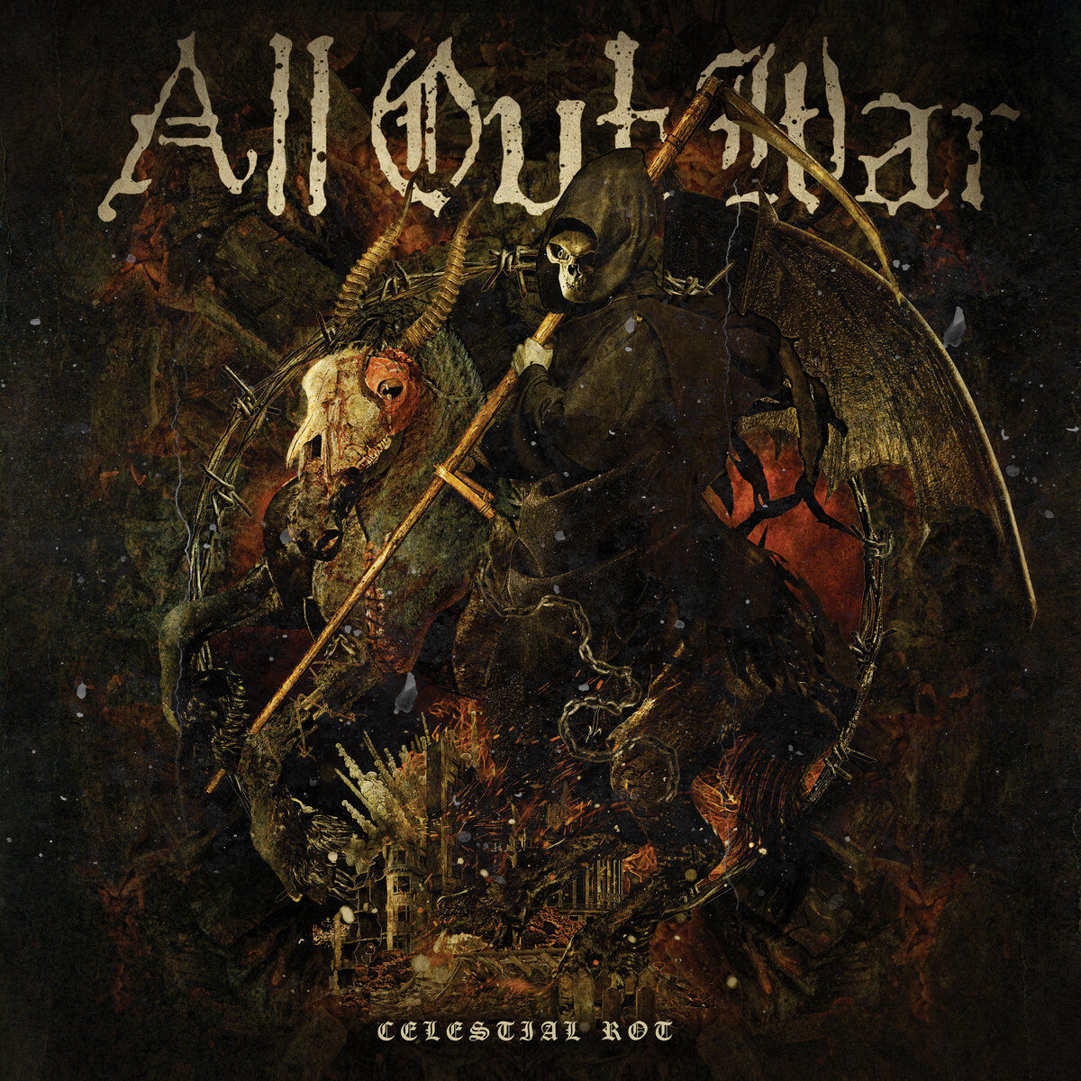 ALL OUT WAR / CELESTIAL ROT (CD) | DIW PRODUCTS