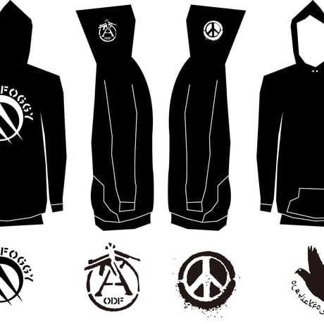 OLEDICKFOGGY / Logo Zip Hoodie Black