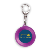 TURN TABLE レコード型ミュージックキーホルダー（レコードとターンテーブルを愛する人へ）