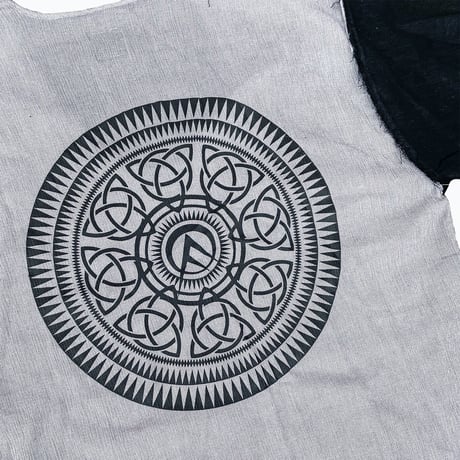 最終在庫！OLEDICKFOGGY x GARA「CAOTIC CRAPE T-SHIRTS」GRAY x BLACK