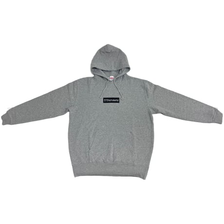 Marmalade butcher / "モテるInstrumental" embroidery patch Hoodie (Mix Gray)