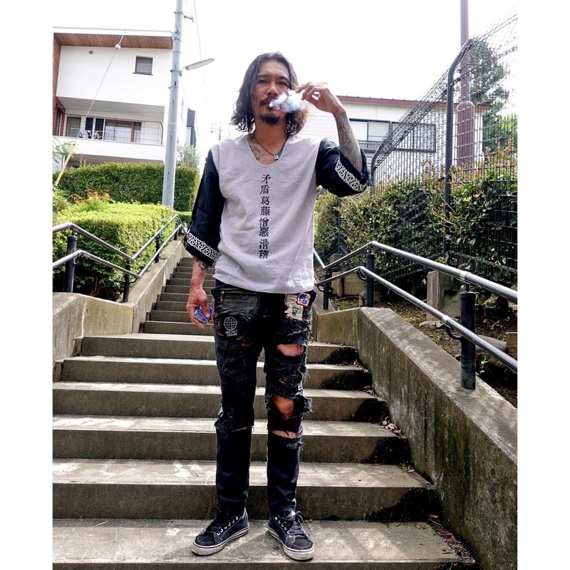 最終在庫！OLEDICKFOGGY x GARA「CAOTIC CRAPE T-SHIRTS」