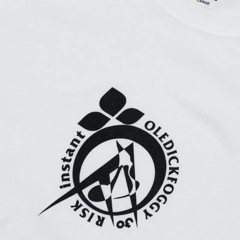 OLEDICKFOGGY x INSTANT x RISK / Logo Tee White