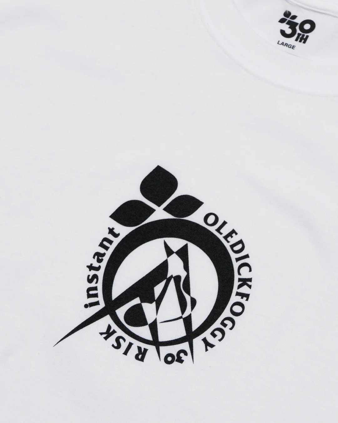 OLEDICKFOGGY x INSTANT x RISK / Logo Tee White