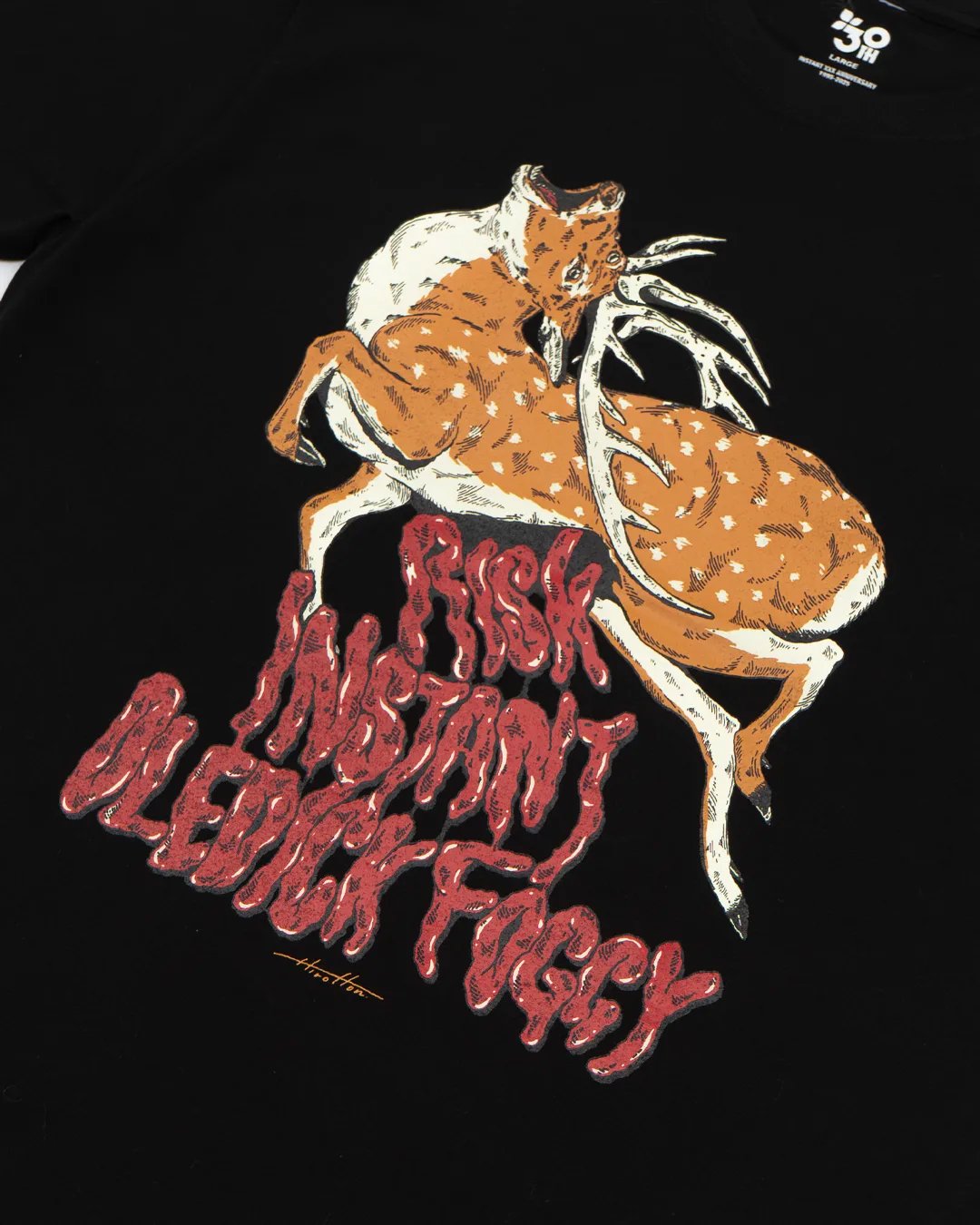 【値下げ】OLEDICKFOGGY グッズ OLEDICKFOGGY x INSTANT x RISK / Moose Tee Black