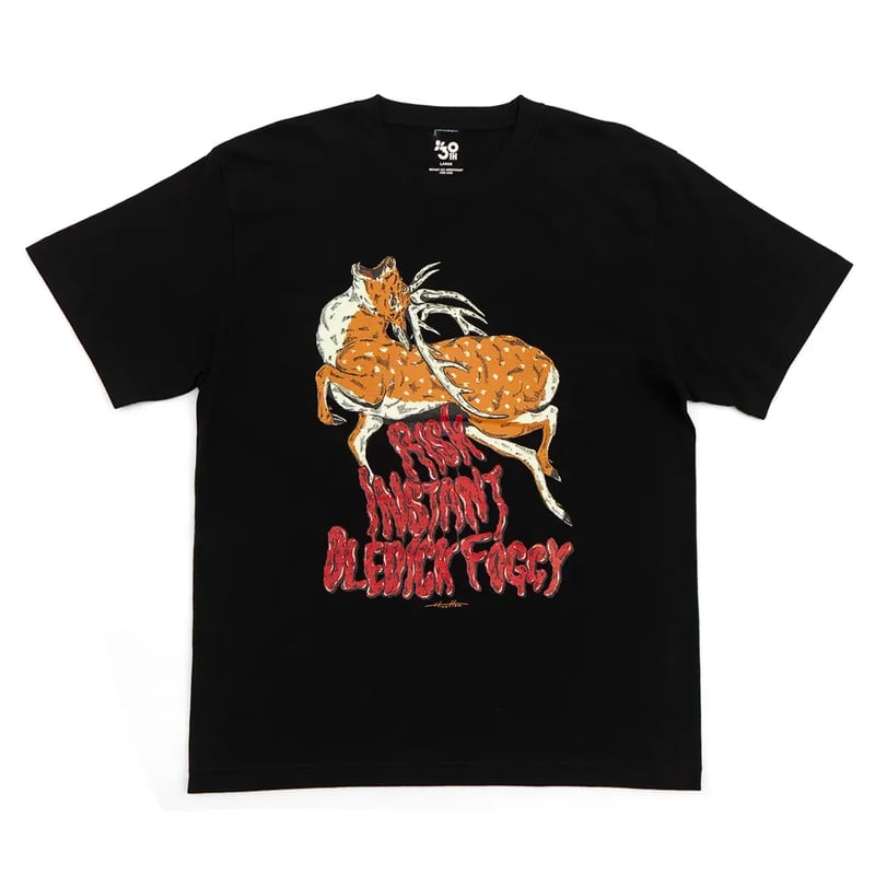【値下げ】OLEDICKFOGGY グッズ OLEDICKFOGGY x INSTANT x RISK / Moose Tee Black