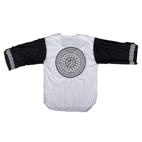 最終在庫！OLEDICKFOGGY x GARA「CAOTIC CRAPE T-SHIRTS」GRAY x BLACK