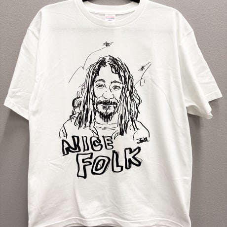 伊藤雄和&フォークソング倶楽部 /NICE FOLK T-SHIRTS 1 Black