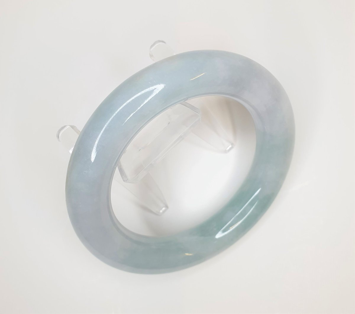 516 くり抜きバングル アメジスト 60mm 高級 天然石