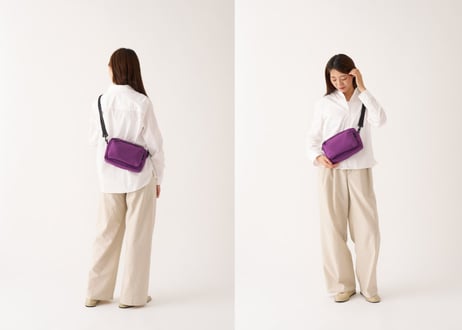 Crumple Shoulder Bag 【91005】