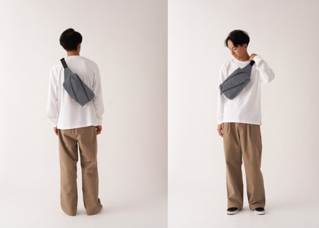 Crumple Spiral Waist Bag 【91002】
