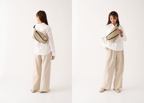 Crumple Spiral Waist Bag 【91002】